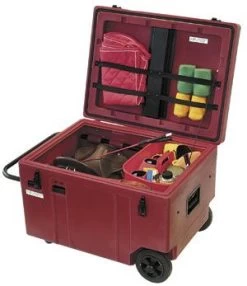 Zadelkast Horizontaal, Bordeauxrood