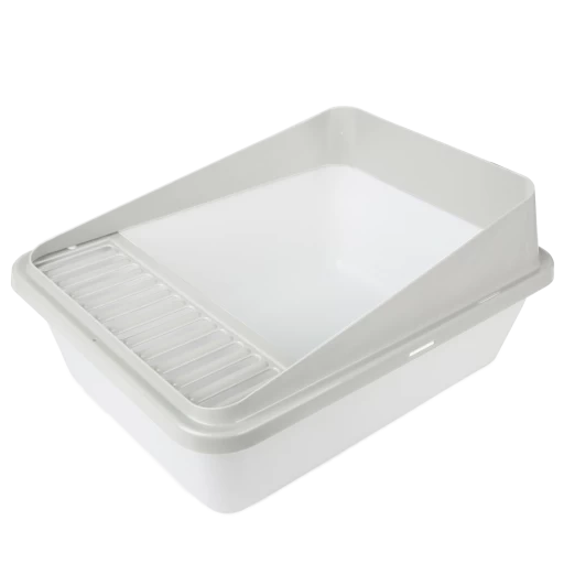 Kattenbak AFPGo Fresh - High Back Cat Litter Box Small - Zand 3 Kattenbak AFPGo Fresh - High Back Cat Litter Box Small - Zand