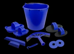 Poetsset Van 10 Items In Emmer Navy Blauw