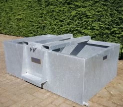 Gegalvaniseerde Waterbak 825 Liter, Stalen Weidedrinkbak