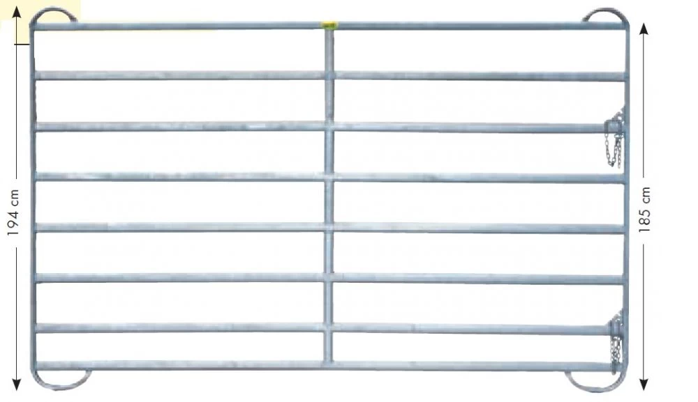 Paneel-8 Koppelhek, Gegalvaniseerd, 2,40 X 1,94 Mtr. 3 Paneel-8 Koppelhek, Gegalvaniseerd, 2,40 X 1,94 Mtr.