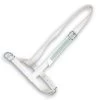 Halster Stier Wit 40 Mm Nylon Met Leer Verstevigd -Huisdierproducten 517723