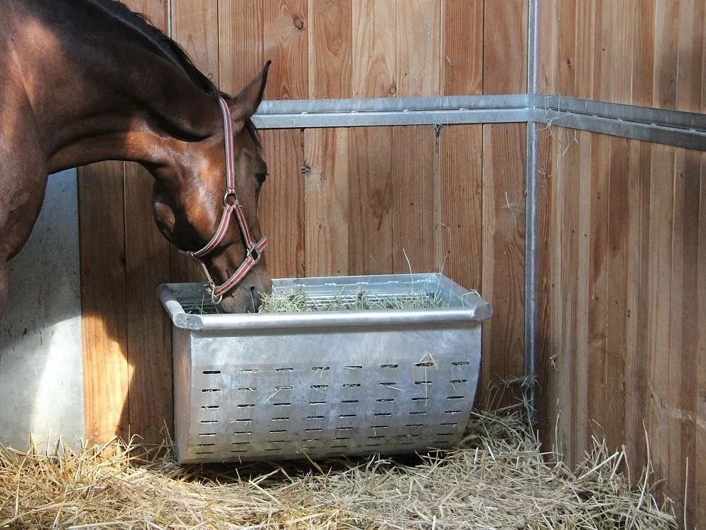 Paarden Slowfeeder Groot, Hooiruif Met Rantsoenrooster 3 Paarden Slowfeeder Groot, Hooiruif Met Rantsoenrooster