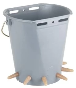 Speenemmer Lam Kunststof 6-speens (bruin Latex)