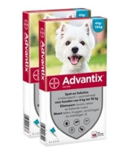 Advantix 100 Hond (4 - 10 Kg) - 6 Pip