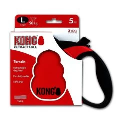 Kong Retractable Leash Terrain Red Large 5m (50 Kg)