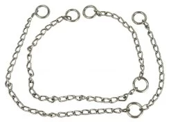 Veeverlosketting RVS67cm + 3 Ogen