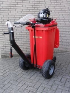Motorzuiger - Mestzuiger 240 Ltr Met Afvalcontainer Op Wielen